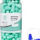 LYSIAN Ultra Soft Foam Earplugs for Sleep - 38dB Noise Cancelling Ear Plugs Perfect for Work, Travel & Shooting. Soundproof & Noise Reduction - 60 Pairs Value Pack (Water Blue)