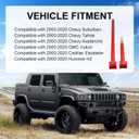 JDMSPEED Adjustable Rear Panhard Track Bar with Polyurethane Bushings Compatible with 2000-2020 GM SUV for Chevy Suburban/Tahoe/Avalanche for Cadillac Escalade, for Hummer H2
