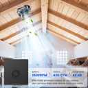 25W Solar Fan for Chicken Coop, 430CFM Solar Exhaust Fan with IP67 Waterproof Solar Panel-No Wiring Required, Easy Install Greenhouse Fan for Shed, Attic,Barn, Dog House