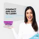 Emraw Index Card Holder 3 x 5 Index Card Case Holds up to 250 Cards Ideal for Filing Notes, Addresses & Recipes, Grey, Pink, Purple, Blue  (Pack of 4)