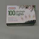 PREXTEX 100 Count Clear Christmas Lights - 20 ft Ultra Bright String Lights with Green Wire for Indoor and Outdoor Use, Christmas Trees, Holidays, Patios and Garden