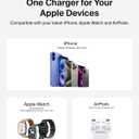 Belkin 3-in-1 MagSafe-Compatible iPhone Charger - Foldable Magnetic Qi2 Certified, MagSafe Charging Station for Phone, Apple Watch, AirPods - Wireless for Multiple Devices (Black)