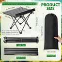 Nuenen 6 Pcs Portable Camping Table Bulk 22 x 17 x 16 Inch Compact Camping Folding Table with Carry Bag for Camp Essentials Hiking Picnic BBQ Cooking Beach Fishing Travel Outdoor Use, 22.44 x 13.19 x 11.61 inches