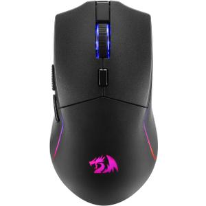 Redragon M730 PRO Wireless RGB Gaming Mouse, 3-Mode Lightweight Optical Mouse with 5 Programmable Buttons, 10000 DPI, Software Supports DIY Keybinds for PC Computer Windows Mac Laptop, Black