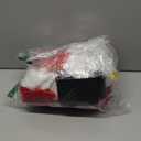 Funtery 5 Pcs Santa Claus Costume Women Christmas Suit Including Velvet Dress with Belt, Hat, Striped Tights, Velvet Gloves, medium