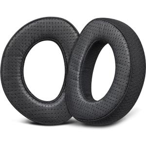 SOULWIT Lambskin Replacement Earpads for Sennheiser HD700 HD 700 Headphones. Ear Pads Cushions with Durable Mesh Fabric, Noise Isolation Memory Foam - Black
