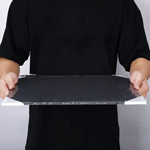 ACKEIVTO Large Slate Cheese Board 12" x 16" Cheese Platter Slate Board, Wine and Cheese Serving Board