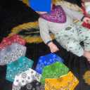 Maiwa 10 Pack Baby Triangle Bandana Bibs for Boys Girls for Drool Teething Eating with Snaps