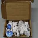 4 Pack Rechargeable Book Lights Bulk for Reading in Bed,3 Color,Adjustable Brightness,Clip on to Book Lights for Reading at Night (Multi-Colored, 4 Pack)