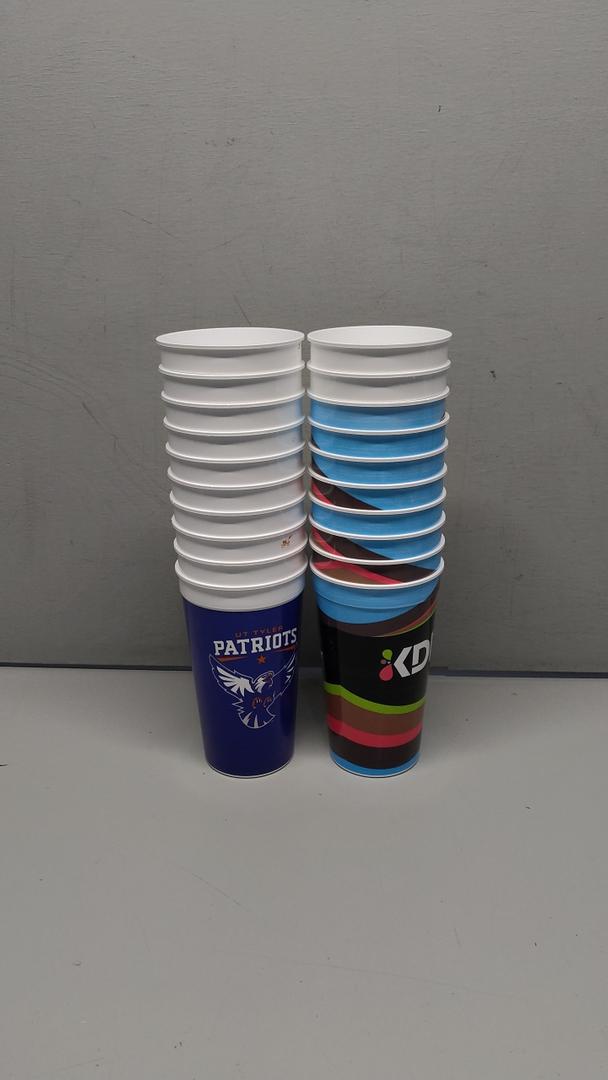 Lightweight Plastic Cups Mix (Pack Of 20)