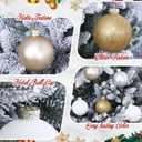 Syhood 12 Pcs Glass Christmas Ball Ornaments 2.64 Inch Small Glitter Christmas Tree Balls Ornaments Decoration Present for Xmas Tree Decorations Set (Champagne Set,Glitter+Matte)