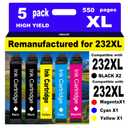 NINKLER Remanufactured Ink Cartridges Replacement for Epson 232XL Ink Cartridges Combo Pack T232XL for XP-4200 XP-4205