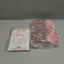 Roowest 51 Don't Say Baby Shower Game Pink Rose Baby Shower Decorations Included Rose Game Sign Wood Table Sign 50 Felt Floral Necklaces for Gender Reveal Party Favors