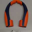 AI Portable Neck Fan with 6 Powerful Speeds, 8000mAh Battery Operated USB-C Rechargeable Fan, Hands-Free 360 Cooling Neck Fan,Ultra-Quiet Personal Fan for Women Men Office Travel(Orange-Blue)