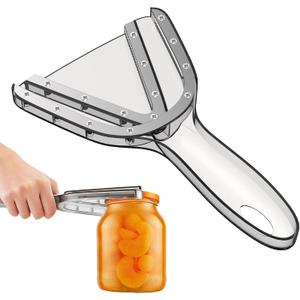 3 x NileHome Jar Opener for Weak Hands, Seniors with Arthritis, Bottle Opener Jar Lid Opener for Arthritic Hands Multifunctional Can Openers for Seniors Get Lids off Easily & Grey