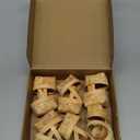 Geelin 24 Pcs Mini Woven Basket with Handle and Red White Gingham Paper Napkins Wood Chip Mini Flower Fruit Picnic Basket Chip for Easter Spring Wedding Party Gift Decoration (Medium)