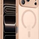 Designed for iPhone 17 Pro Case, Compatible with MagSafe, [Camera Protection] [15FT Military Drop Protection] Shockproof Translucent Matte Anti-Slip Phone Case, 6.3", Light Brown