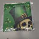 3 x GAGEC St Patricks Day Pillow Covers 18x18 Inch Skeleton Decor St Patricks Day Decorations Skeleton Pillow Covers Spooky Skull Throw Pillowcase Holiday Cushion Case for Home Sofa Couch Decor