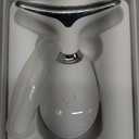 7 Color Face and Neck Massager Light Therapy, Red Light Based Facial Massager for Skin Care, Smoothing, Firming (White)