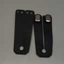 Car Hooks for Headrest, 2Pcs Seat Back Storage Hook Luxurious Leather 100% Metal Multifunctional Car Hanger & Holder for Heatrest, Seat, Bag, Purse (Black)