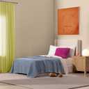 UGG Whitecap Twin Blanket, Soft Cozy Fleece Blanket for Bed, Luxury Fluffy Oversized Throw for Couch, Washable Twin XL Bedding, Dorm Essentials, 66" x 90", Denim Blue