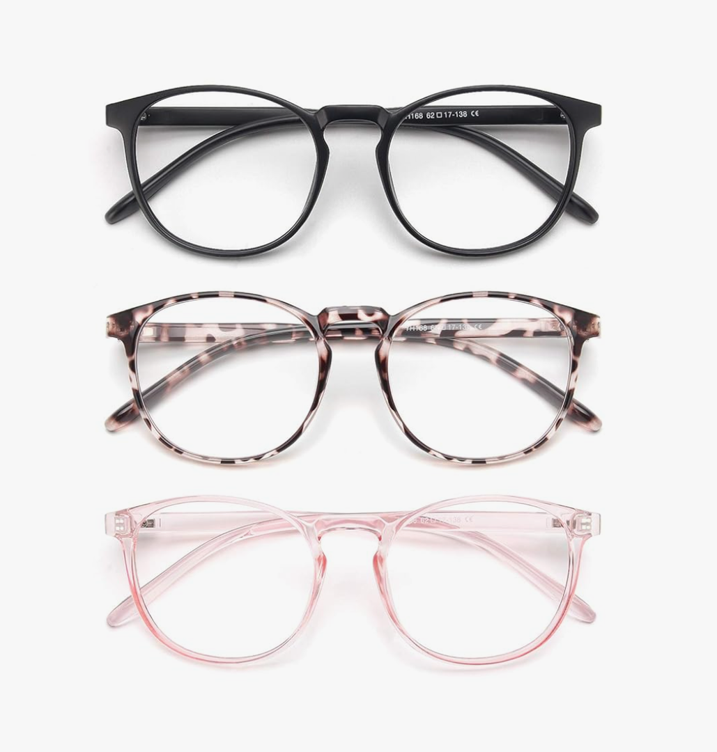 IBOANN Iconic Blue Light Glasses for Woman - Computer Glasses up to 99% Blue Light Blocking - Anti Eyestrain & UV Glare