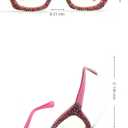 Oprah style Bling Rhinestone Square Reading Glasses For Women Shiny Diamond Blue Light Blocking Eyeglasses