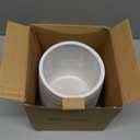 Officepal 6.8" Large Ceramic Kitchen Utensil Holder - Utensil Holder for Kitchen Counter, Modern Farmhouse Style Holder for Spoons, Spatulas & Cooking Tools (White)