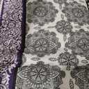 Cottolester Boho Comforter Set Queen Size,8 Piece Bed in a Bag Bohemian Striped Bedding Quilt Set,Purple Paisley Floral Comforter and Sheet Set,Soft Microfiber Complete Bedding Sets for All Season