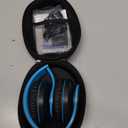 ZIHNIC Bluetooth Headphones Over-Ear, Foldable Wireless and Wired Stereo Headset Micro SD/TF, FM for Cell Phone,PC,Soft Earmuffs &Light Weight for Prolonged Wearing (Black/Blue)