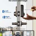Veise Keyless Entry Door Lock with 2 Lever Handles - Electronic Keypad Deadbolt, Easy Installation Digital Smart Front Door Lock Set, Oil Rubbed Bronze