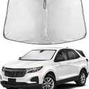EcoNour Windshield Sunshade Compatible for Chevrolet Equinox 2018-2022 2023 2024, Sun Visor for Front Windshield & Window Sun Shade Cover, UV Heat Blocker & Protector, Car Accessories