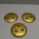 Iron Plate Candle Holder, Gold, Decorative Iron Pillar Candle Holder, Set of 3,Candle Stand for Wax Candles