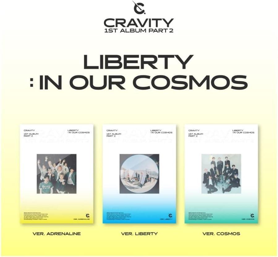 CRAVITY - LIBERTY : IN OUR COSMOS (Vol.1 Part 2) Album+Extra Photocards Set (LIBERTY ver.)