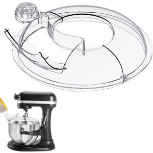 Pouring Shield for Kitchen aid 6.7 QT Mixer Stainless Steel Bowl, Safety Pouring Shield  For Kitchen Aid Accesories And Attachments, For Kitchenaid Mixer Attachments For Stand Miixer, Transparent 
