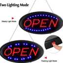 Neon Sign OPEN, AGPtek 19x10inch LED business open sign advertisement board Electric Display Sign, Two Modes Flashing & Steady light, for business, walls, window, shop, bar, hote