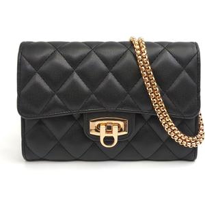 Small Black Clutch Purses for Women with Quilted Designs, Women's Trendy Quilted Crossbody Bags - Stylish Shoulder Handbags