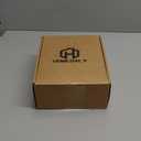 HOMCDALY Olive Oil Dispenser for Kitchen, 11.8oz Glass kitchen Dispenser Bottle, Gold Oil&Vinegar Cruet Set, Leakproof Oil Containers for Cooking| Set of 2 (11.8oz  Gold) (White&Gold Spout+Tray)