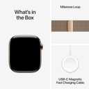 Apple Watch Series 11 [GPS + Cellular 46mm] Smartwatch with Gold Titanium Case with Gold Milanese Loop - M/L. Sleep Score, Fitness Tracker, Health Monitoring, Always-On Display, Water Resistant