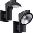 LED Outdoor Wall Light,Lamp Head 350  Angle Adjustment, 120-277V Dimmable, 1200LM3000K, IP65 Waterproof for Outdoor Light Fixture, forFront Door Porch Garage Entryway, 2-Pack