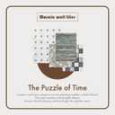 Natural Stone Mosaic Marble Tiles  Luxury Bathroom & Kitchen Backsplash, Anti-Slip Floor/Wall Tiles for Indoor Spaces (Living Room, Bedroom, Sunroom) R8 Safety Certified (MB095B-P)