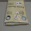 Estelar Textiler Aqua and Beige Gradient Blackout Curtains 84 Inches Long, Thermal Insulated Ombre Blackout Drapes for Bedroom, Room Darkening Energy Saving Curtains for Living Room, 52Wx84L, 2 Panels