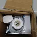 Joydeco No Drill Zebra Blinds for Windows, Cordless Day & Night Dual Sheer Roller Shades, Easy Installation, Free-Stop Lift System, Light Filtering Privacy Blinds for Home(White,34" W x 75" H)