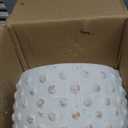 Creative Co-Op 9.25" Round Sandstone Hobnail Planter with Distressed Finish, Greige (Beige)