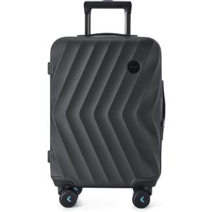 BAGSMART Carry On Luggage, PC Hardside Suitcase 22x14x9 Airline Approved, 20 Inch Travel Carry-on Luggage with Spinner Wheels, Lightweight Rolling Suitcases for Men Women,Black