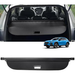 Cargo Cover for Crosstrek 2024 2025 2026 Accessories Retractable Trunk Cover Security Shielding Shade Cargo Luggage Cover Trunk Crosstrek Privacy Protection (Carbon Fiber Texture)