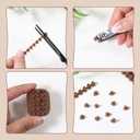 Mini Clay Stamps - Alphabet, Number & Symbols Stamps Set for Ceramic Decorating, Custom Pottery Stamp, Small Fondant Letter Cutters, Embosser Stamp for DIY Cookie Clay Mold Accessories