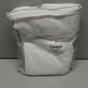 Guken Extra Wide Natural Linen Curtains for Living Room Bedroom 2 Panels Set Rod Pocket Light Filtering Semi Sheer Window Curtains 60 Inch Width Boho Linen Drapes Cream Ivory, W60 x L102