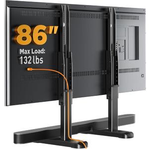 Perlegear Universal TV Stand Legs for Most 3786 Inch TVs up to 150 lbs, Height Adjustable TV Legs Replacement Suitable for Soundbar, Table Top Stand Base Max VESA 800 x 500mm, PGTVS20
