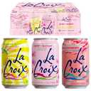 LaCroix Sparkling Water Cherry Blossom Variety Pack | 24-Pack of 12oz Cans | 6x Razz-Cran | 6x Limoncello | 12x Cherry Blossom (EXP 08/08/27)